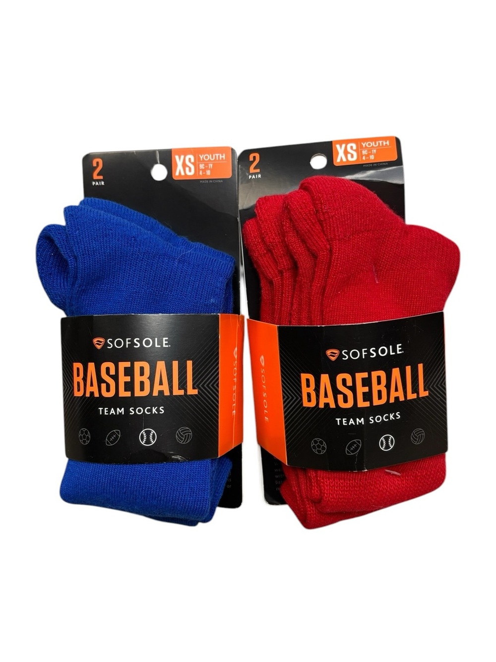 Sofsole Baseball Socks XS New With Tags
